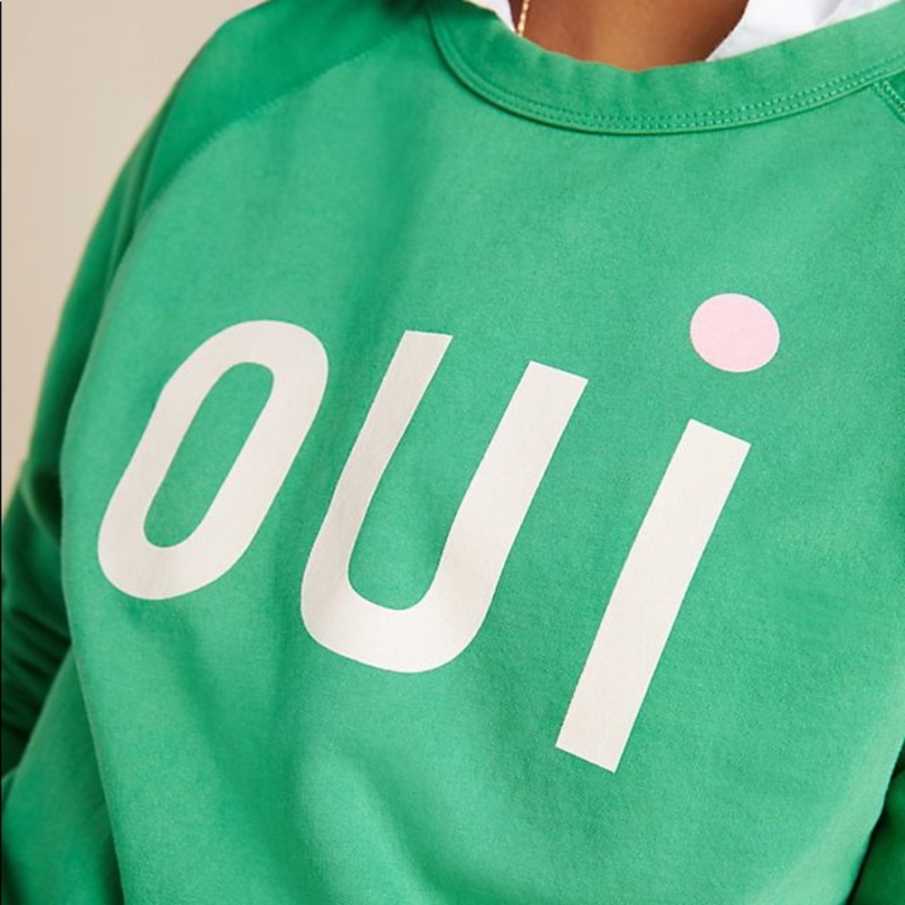 Clare V x Anthropologie Oui Sweatshirt